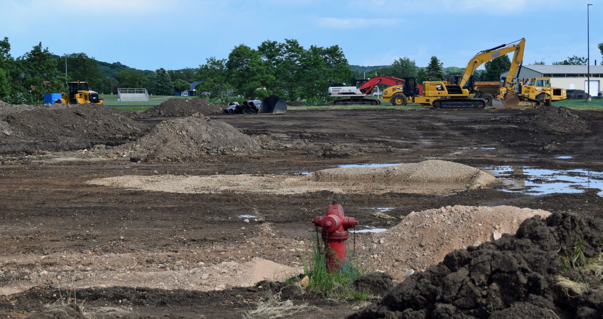 Lodi Stadium construction